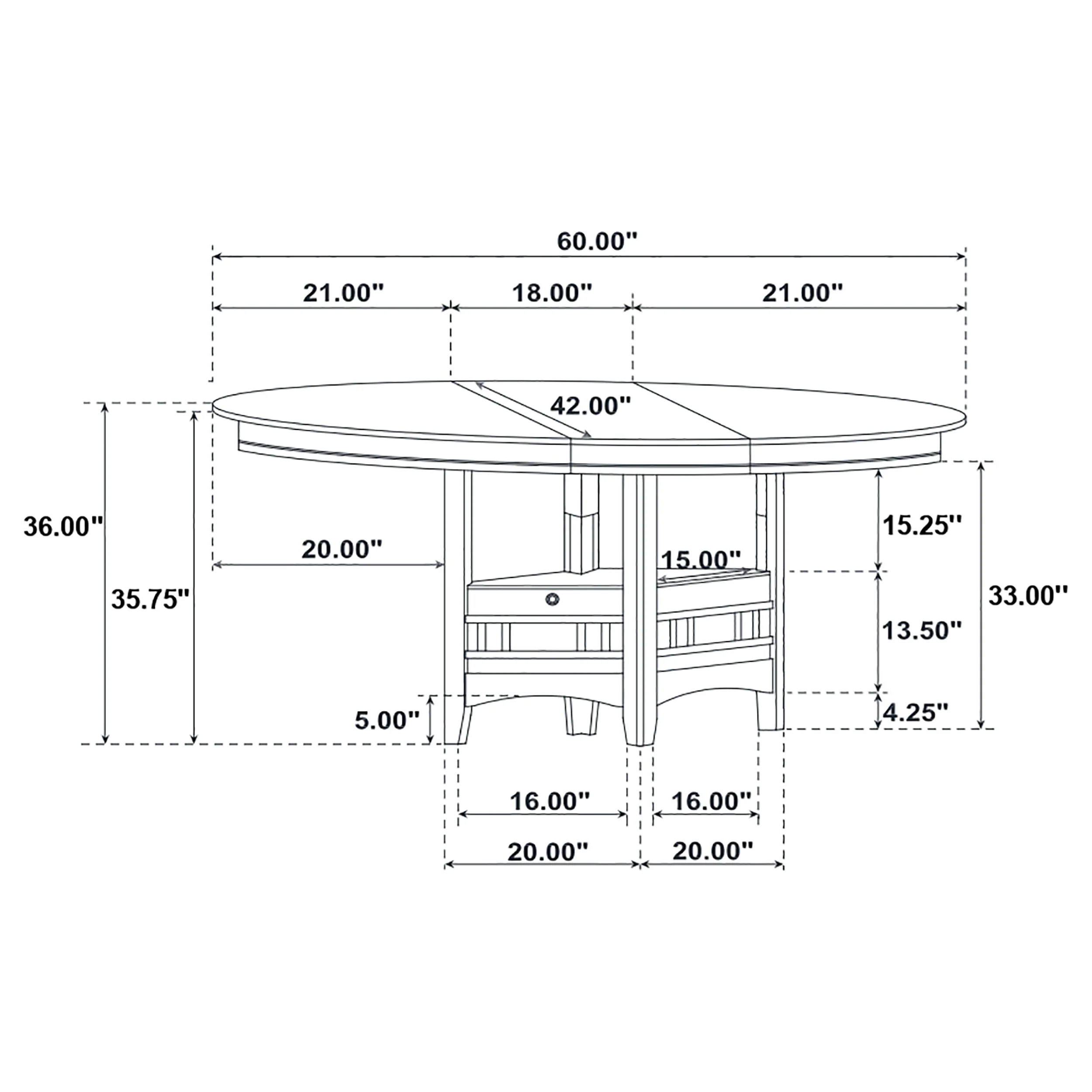 Lavon Counter Height Extension Dining Table - Image 15