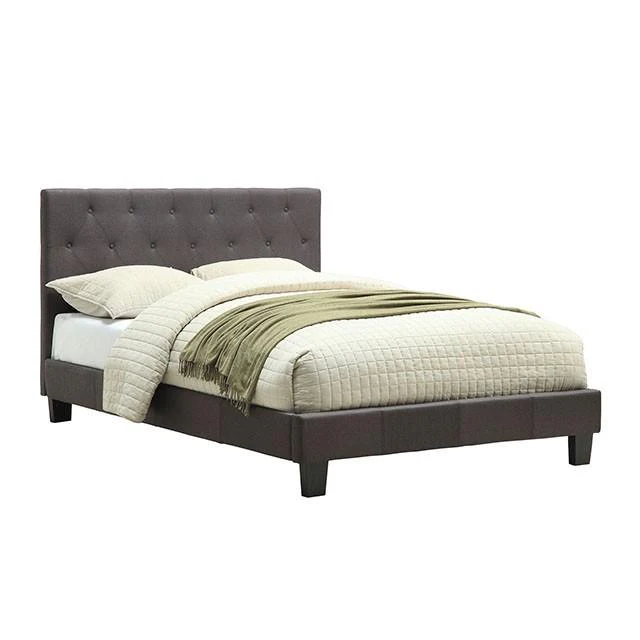 LEEROY Cal.King, E.King, & Full Bed Ivory & Gray - Image 4