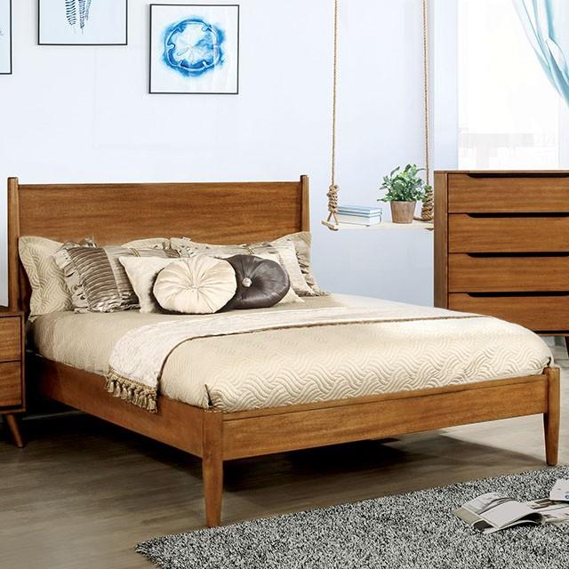 LENNART I Gray & Oak Full Twin Bed - Image 5