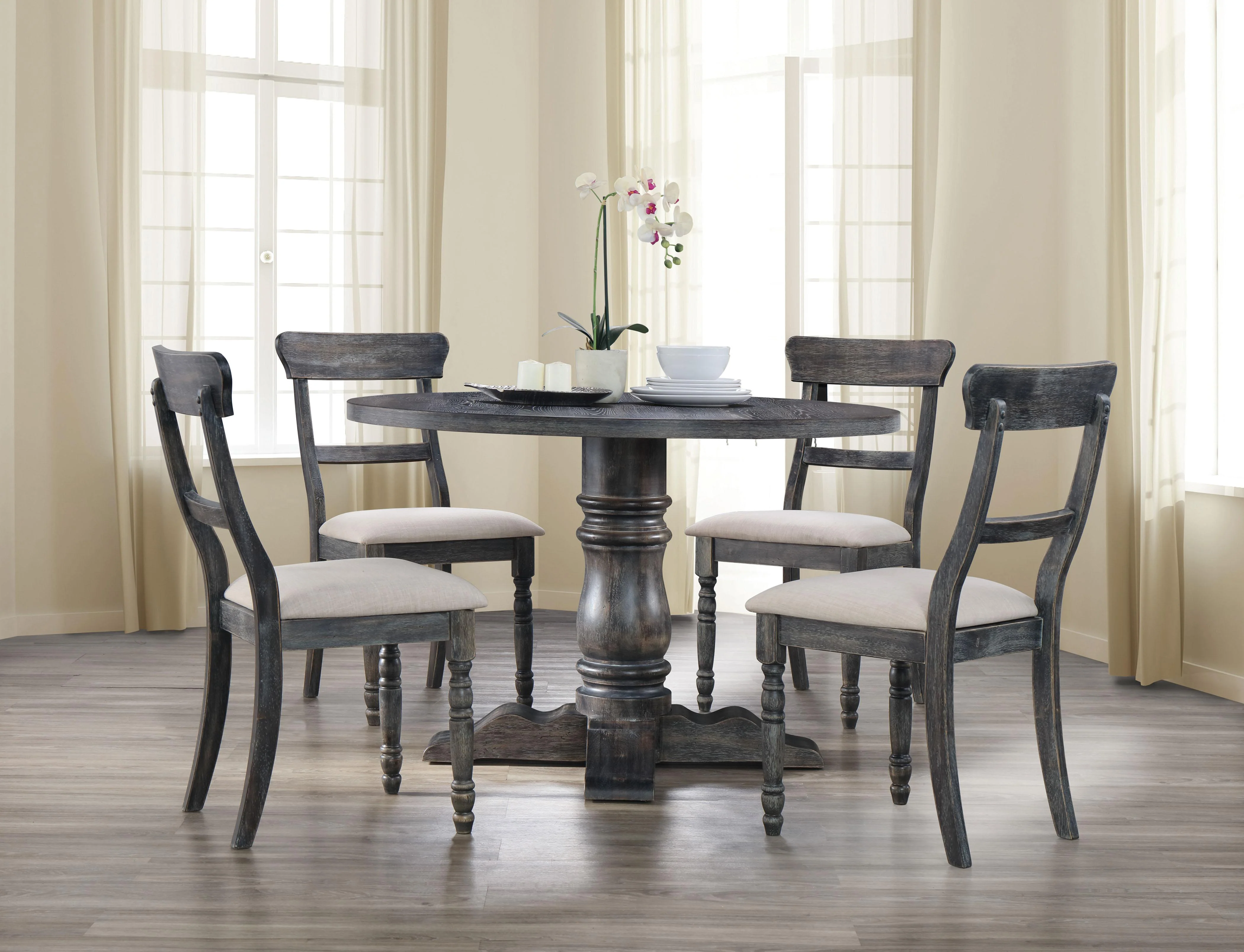 Leventis Weathered Gray Dining Table - Image 2