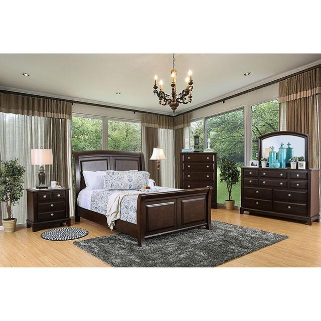 Litchville Brown Cherry Cal.King, E.King, & Queen Bed - Image 2