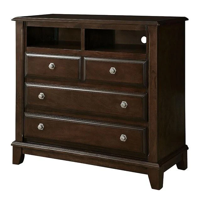 Litchville Brown Cherry Media Chest - Image 3