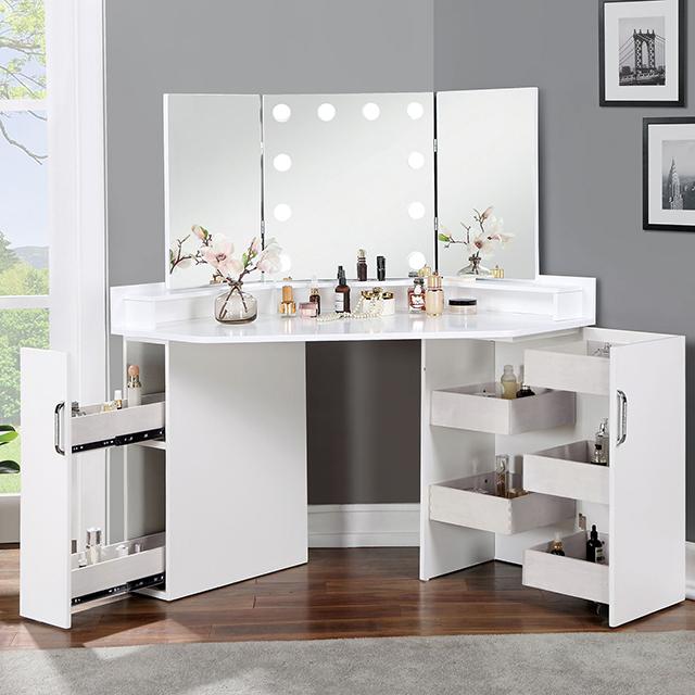 LORYBELLE Vanity Set, White - Image 2
