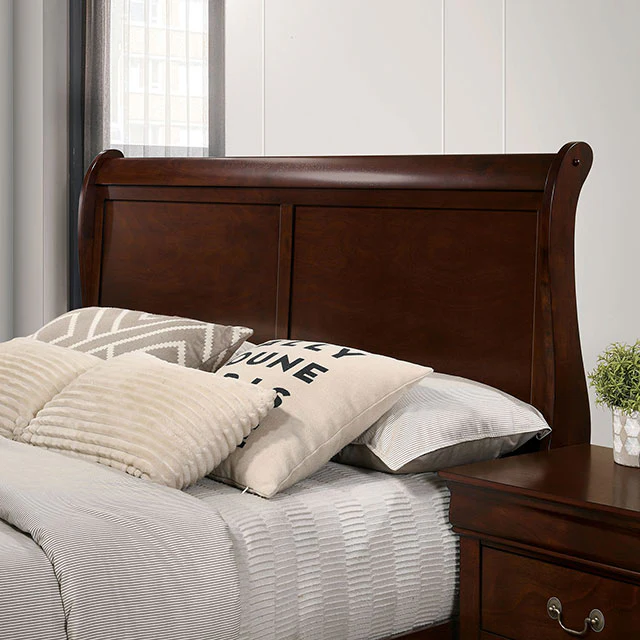 Louis Philippe Bed Black, White, & Cherry - Image 5