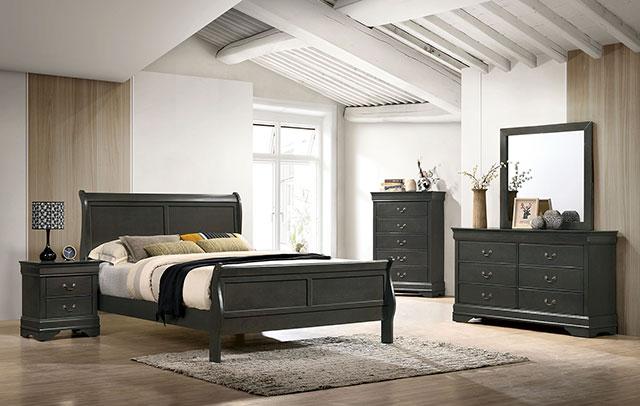 Louis Philippe Night Stand Gray - Image 2