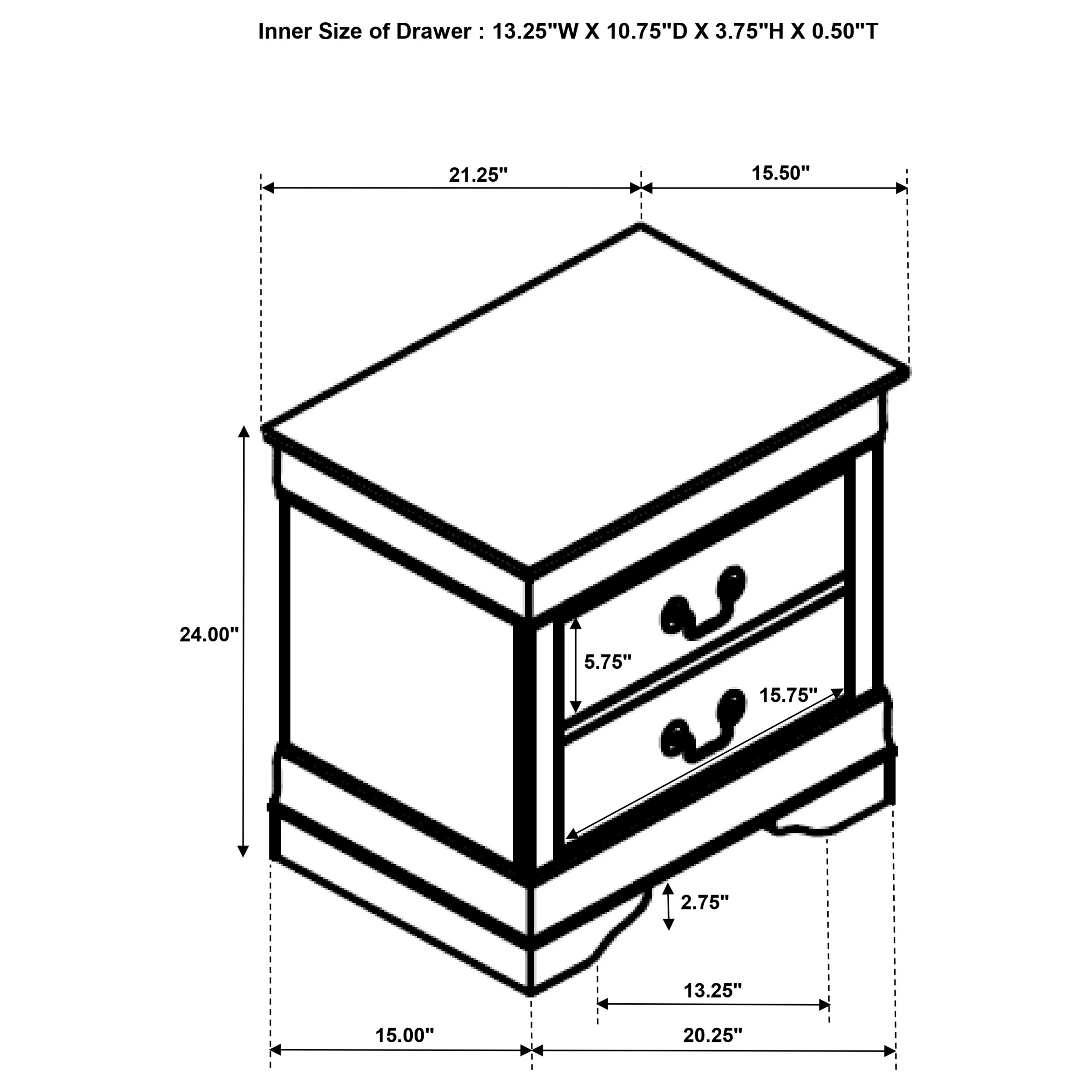 Louis Philippe Bedroom Set - Image 201