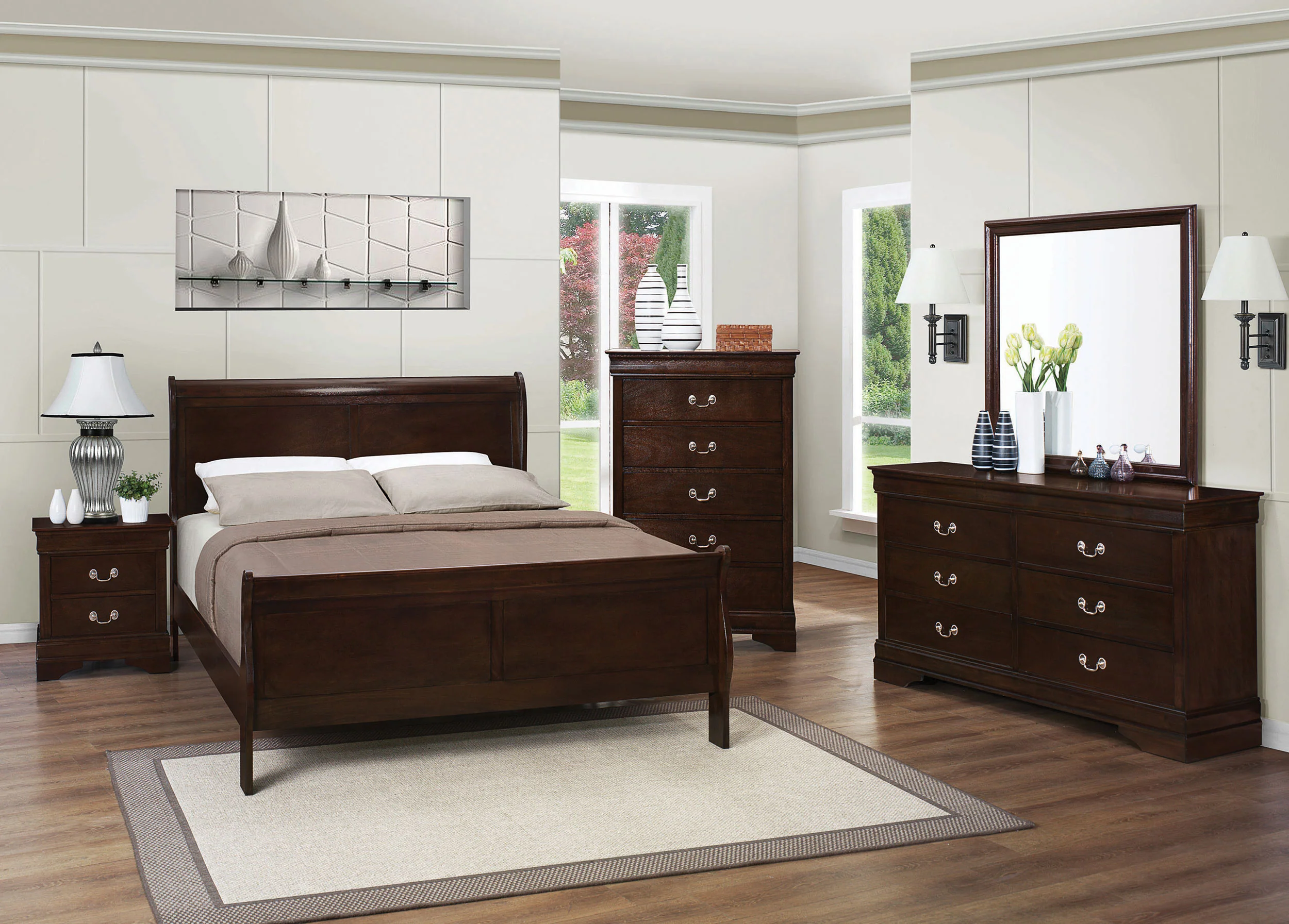 Louis Philippe Bedroom Set - Image 95