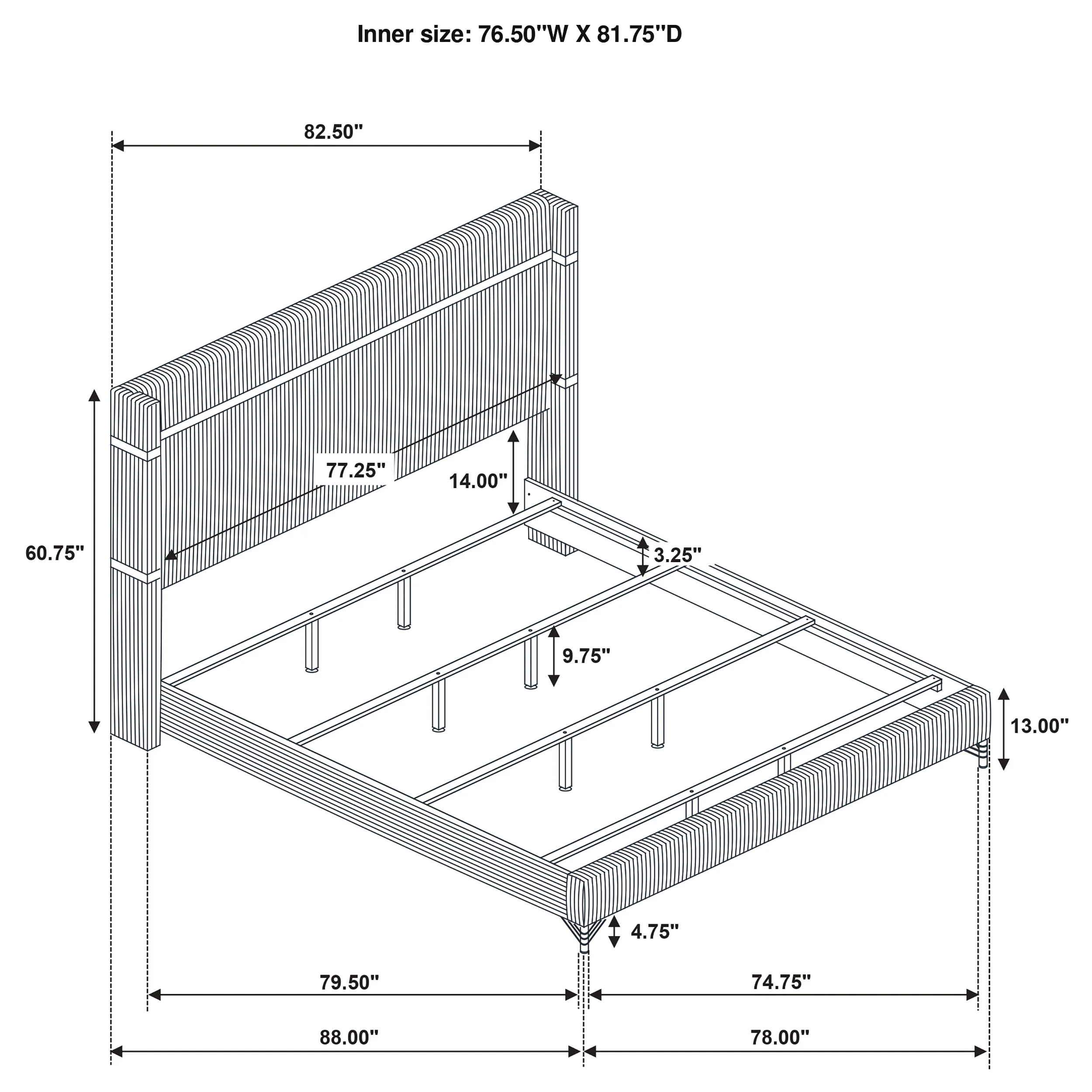 Lucia Wingback Bed - Image 27