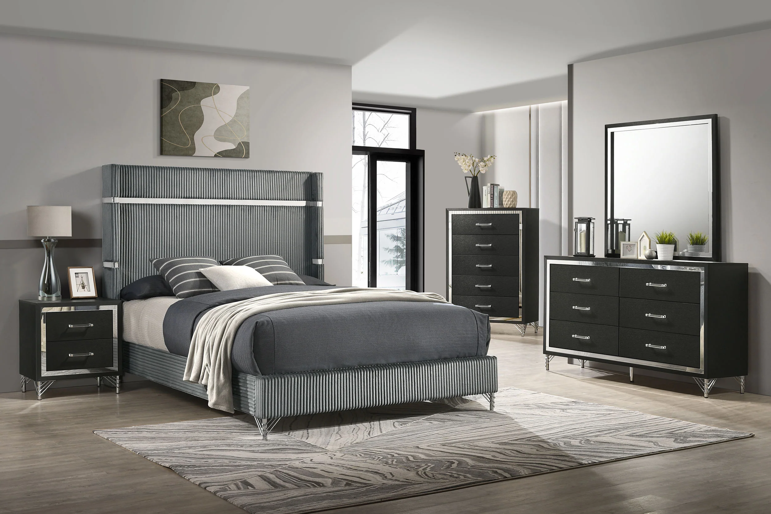 Lucia Wingback Bed - Image 7