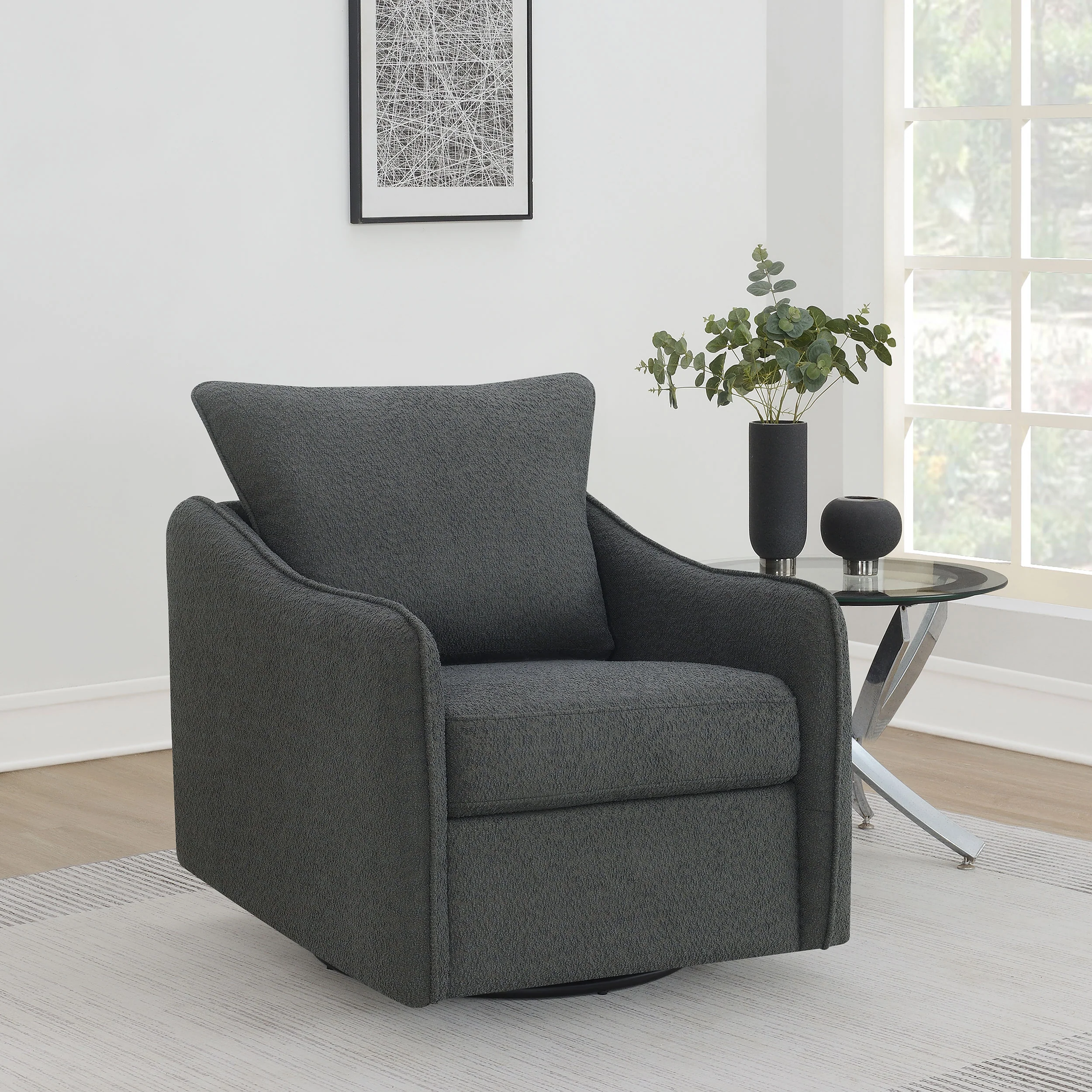 Madia Swivel Glider Chair - Image 15