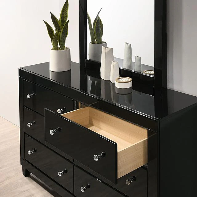 MAGDEBURG Cal.King Bed, Black & White - Image 5