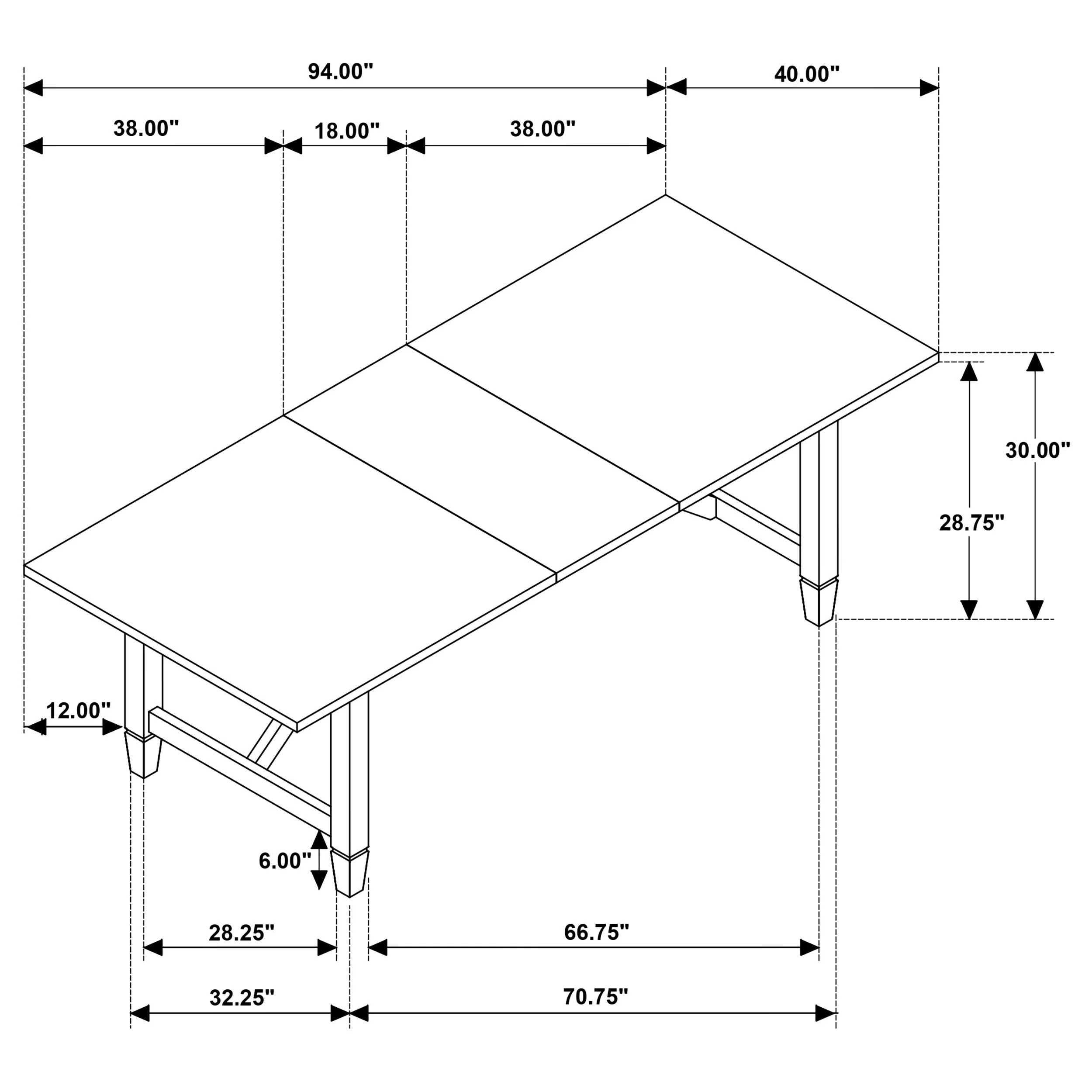 Matisse Extension Dining Table - Image 14