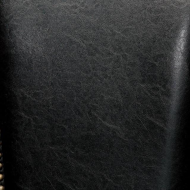 MELINA Brown Cherry/Black Arm Chair - Image 2