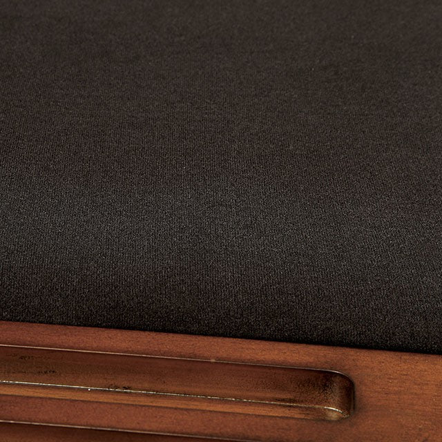 MELINA Brown Cherry/Black Arm Chair - Image 4