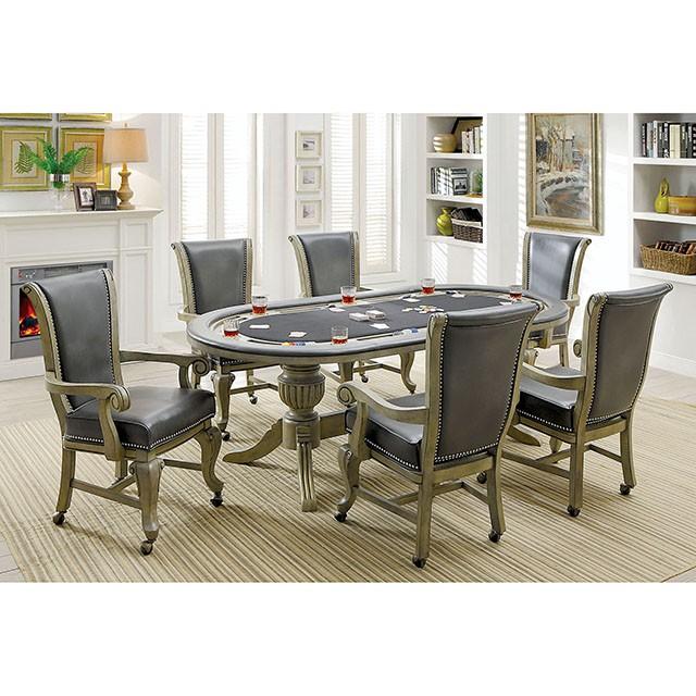 MELINA Gray Arm Chair - Image 3
