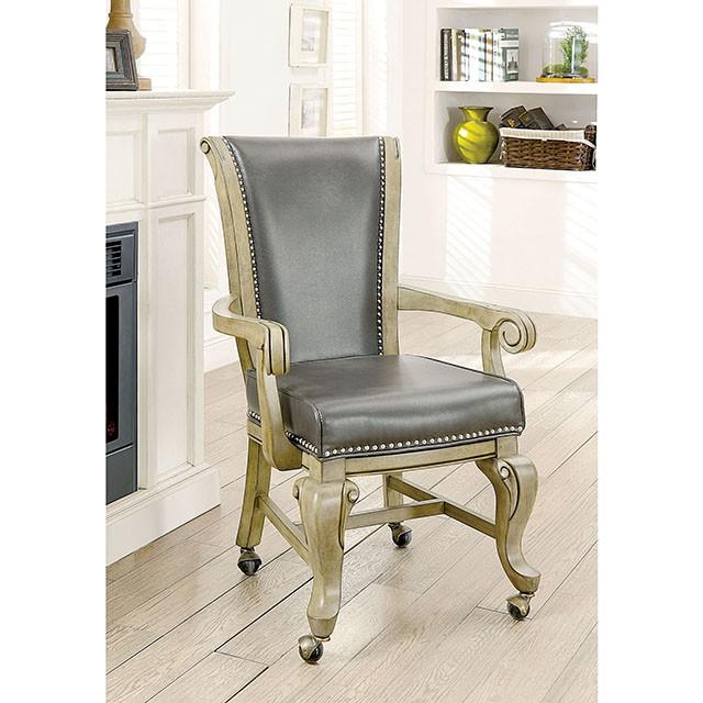 MELINA Gray Arm Chair - Image 4