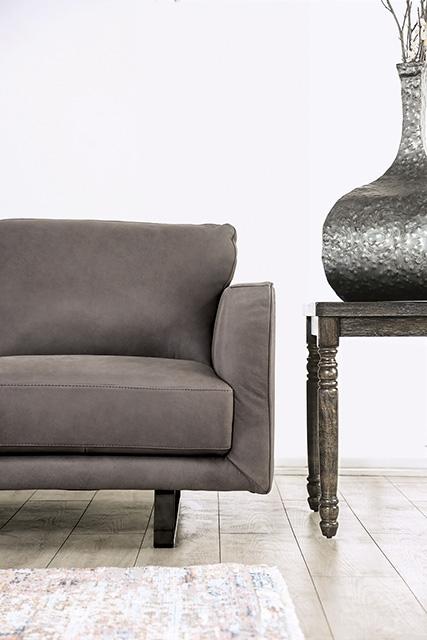 Mezzanotte Loveseat Gray - Image 4