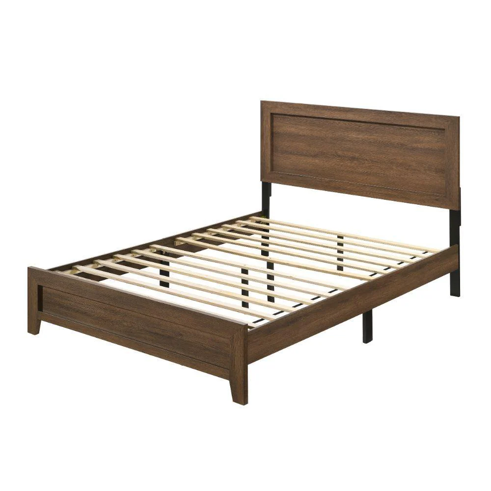 Miquell - Queen Bed - Brown, Light - 84" - Image 3