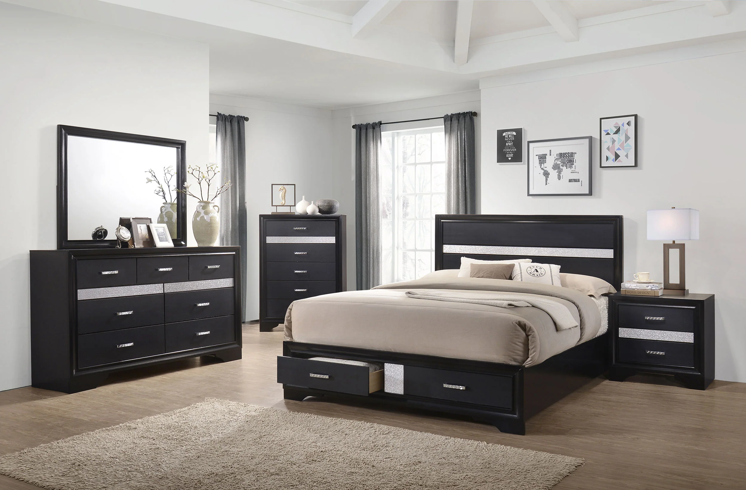 Miranda Panel Platform Storage Bed - Image 61