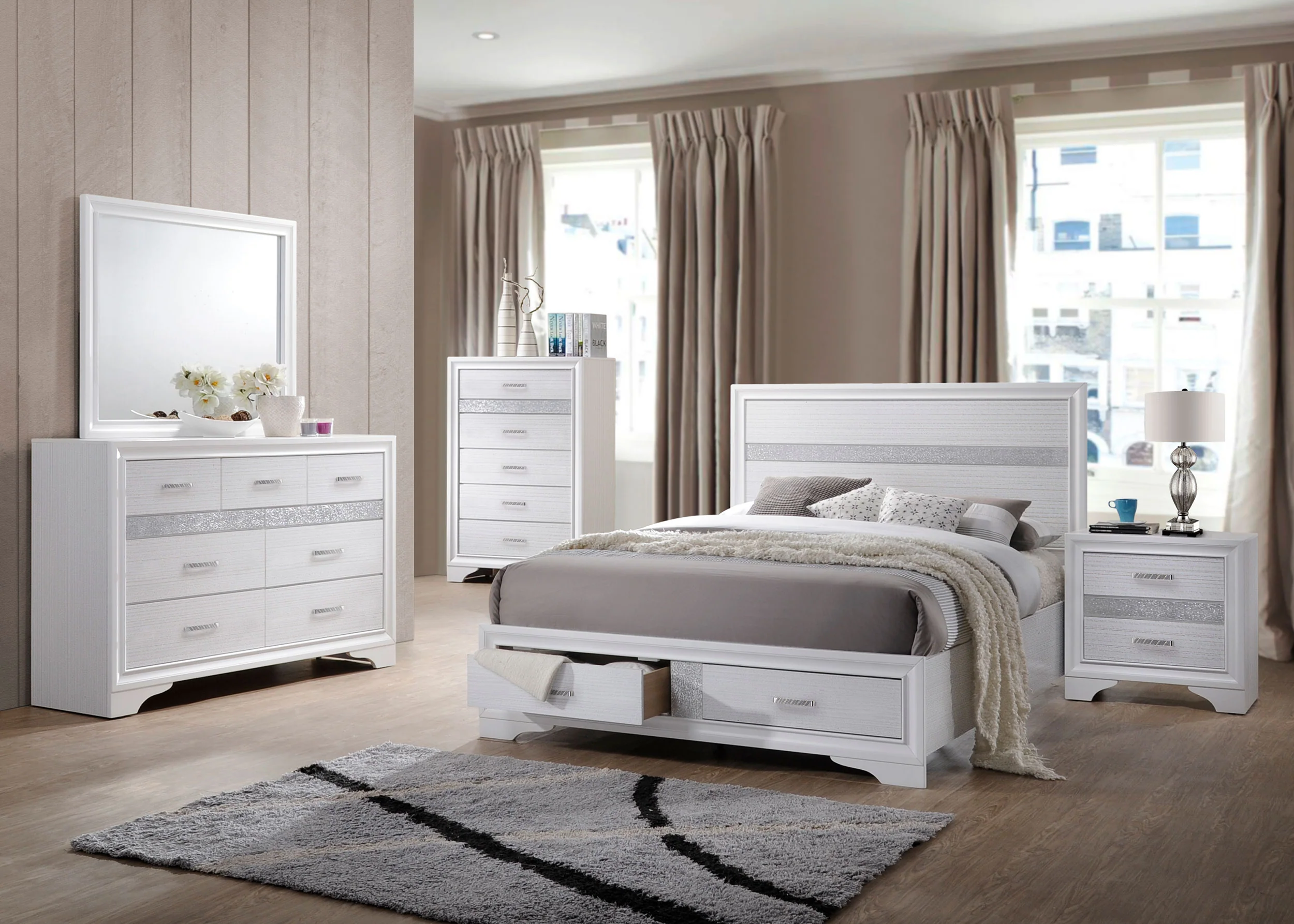 Miranda Panel Platform Storage Bed - Image 9