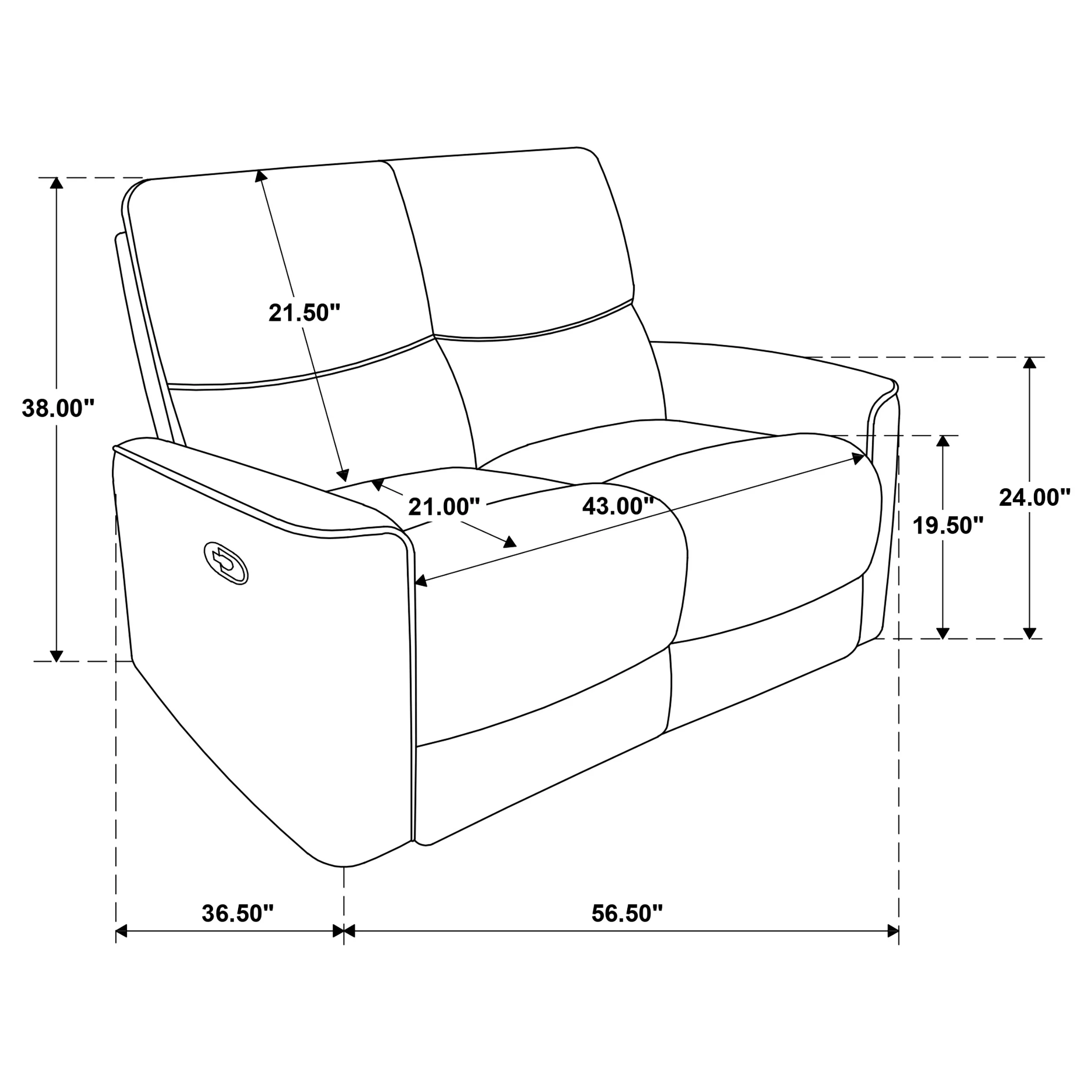 Navarro Reclining Sofa Set - Image 50
