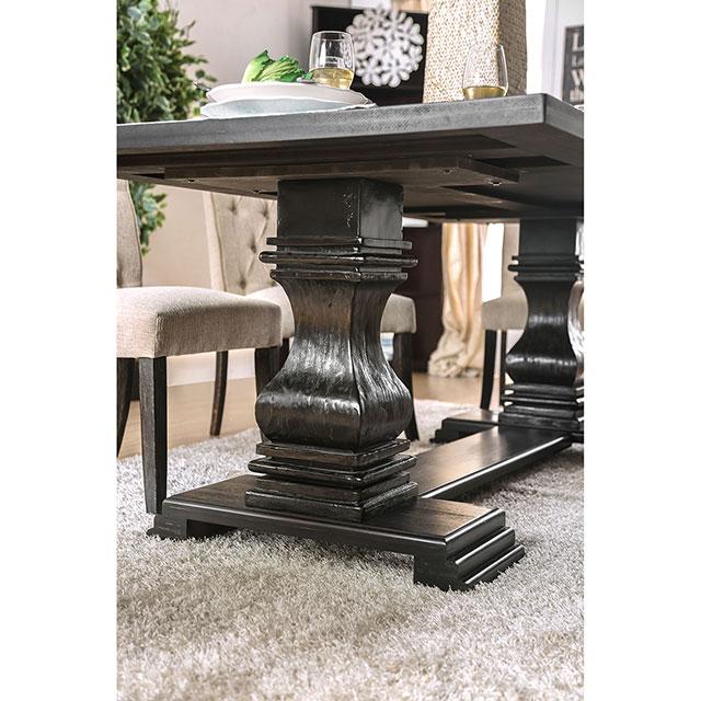 Nerissa Antique Black Dining Table - Image 4