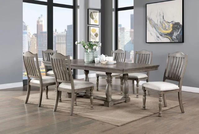 Newcastle 7 Pc Dining Table Set - Image 2
