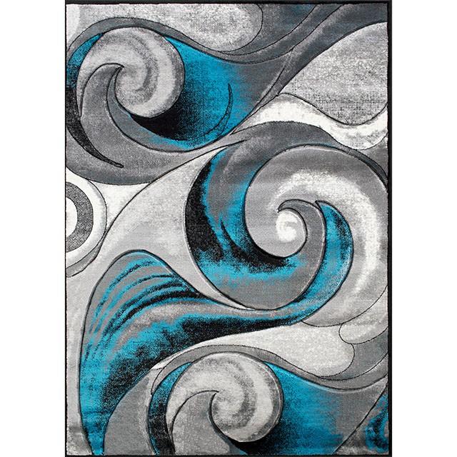 Niksar Turquoise 5' X 7' Area Rug - Image 2