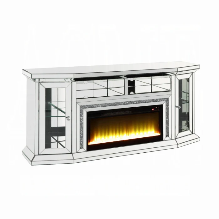 Noralie TV Stand With Fireplace and Led - Image 2