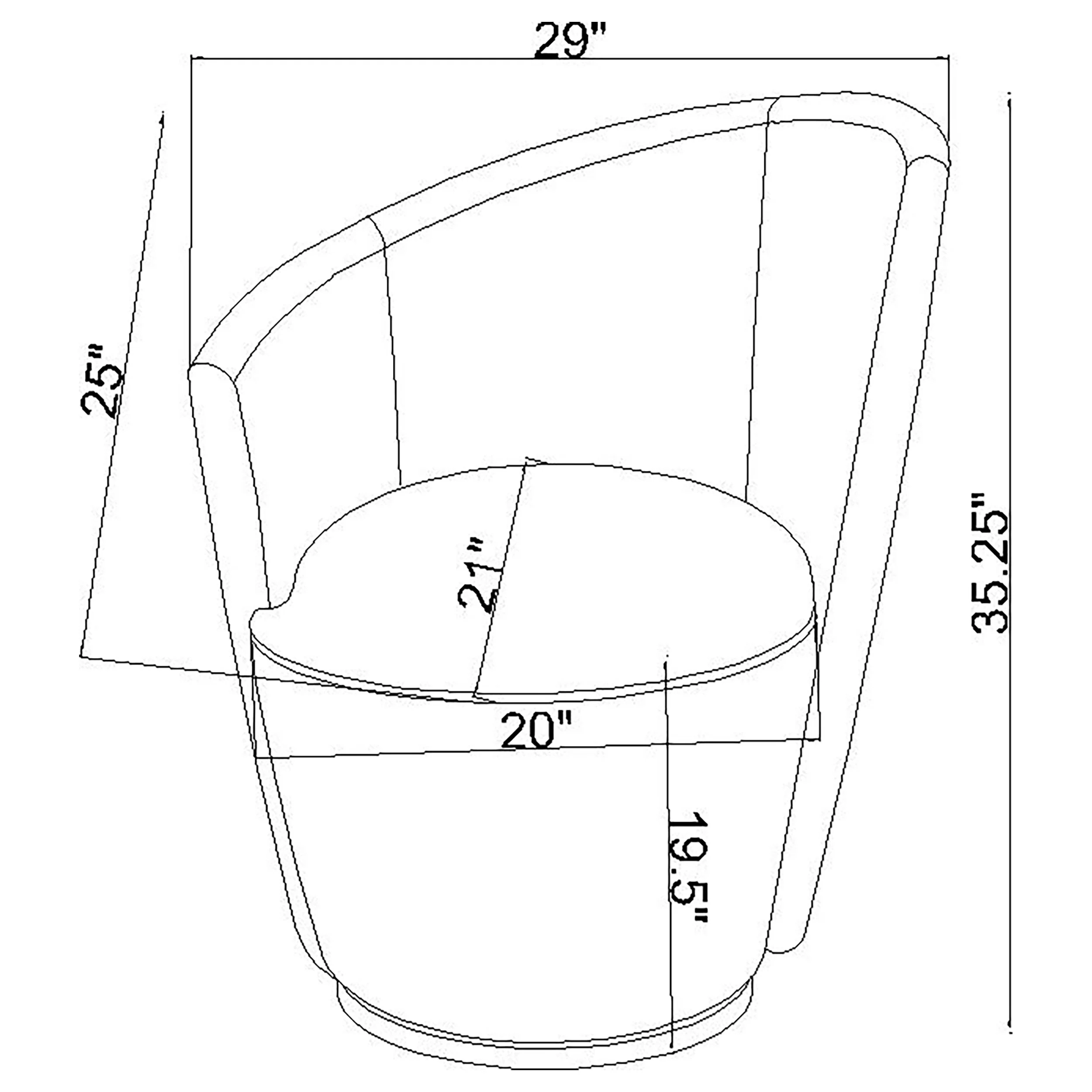 Nueva Swivel Accent Chair - Image 7