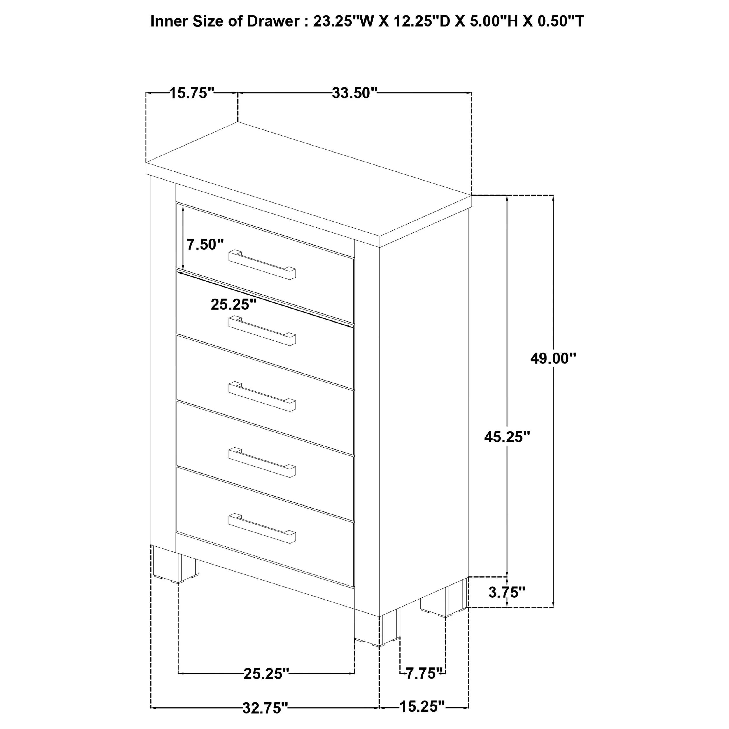Oakglen Chest of Drawers - Image 12