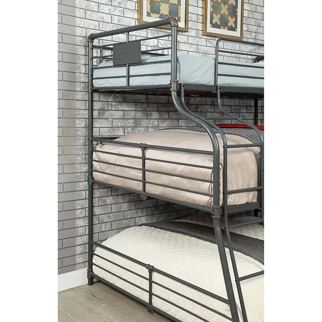 Olga III Sand Black Twin/Full/Queen Bunk Bed - Image 3