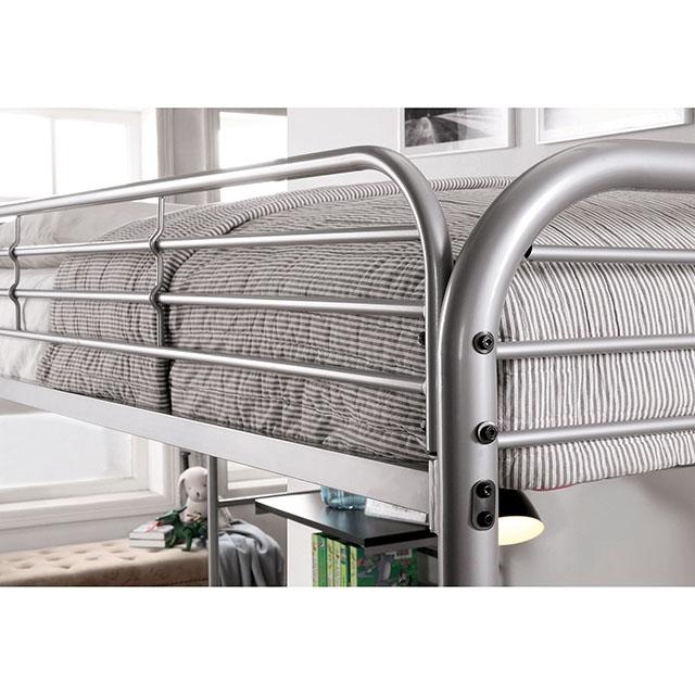 Opal Iii Black & Silver Twin Loft Bed - Image 8