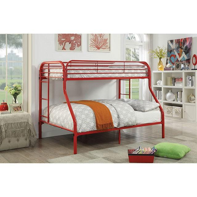 Opal Red Twin/Full Bunk Bed - Image 2