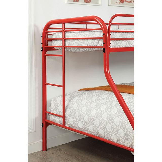 Opal Red Twin/Full Bunk Bed - Image 4