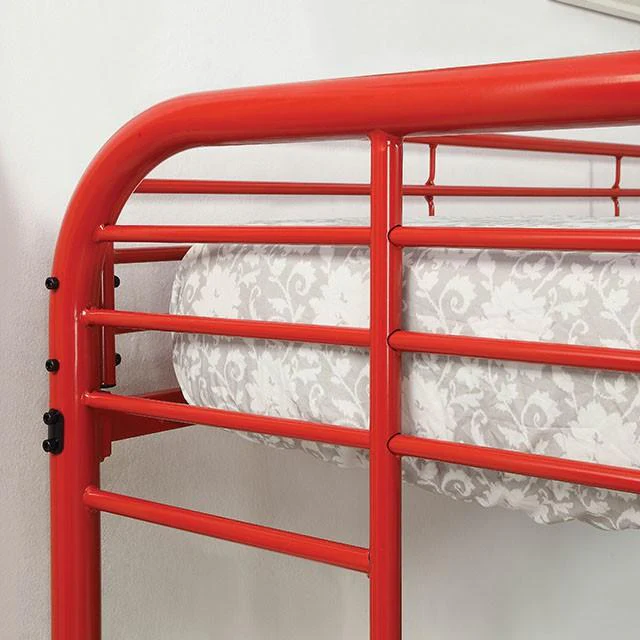 Opal Red Twin/Full Bunk Bed - Image 5