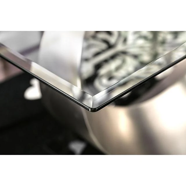 ORLA Silver/Black Dining Table - Image 4