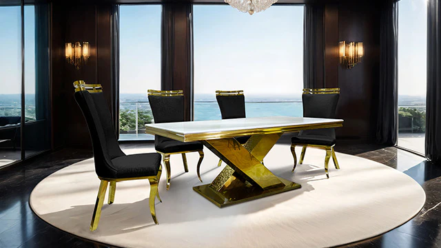 Palazzo Gold Chair (2/CTN) - Image 2