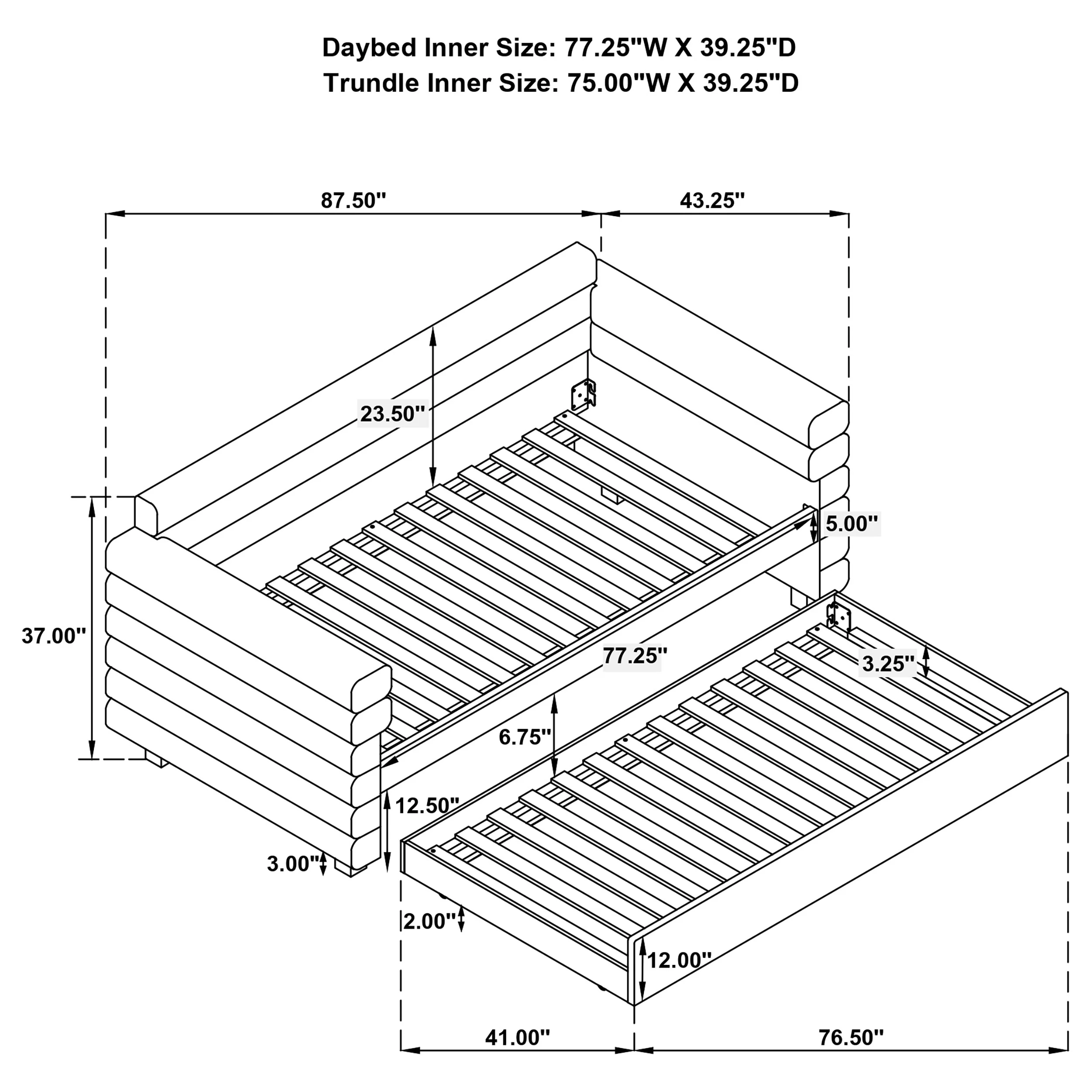 Patricia Daybed with Trundle - Image 22
