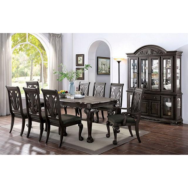 Petersburg Dark Gray Dining Table w/ 1x18"Leaf - Image 2