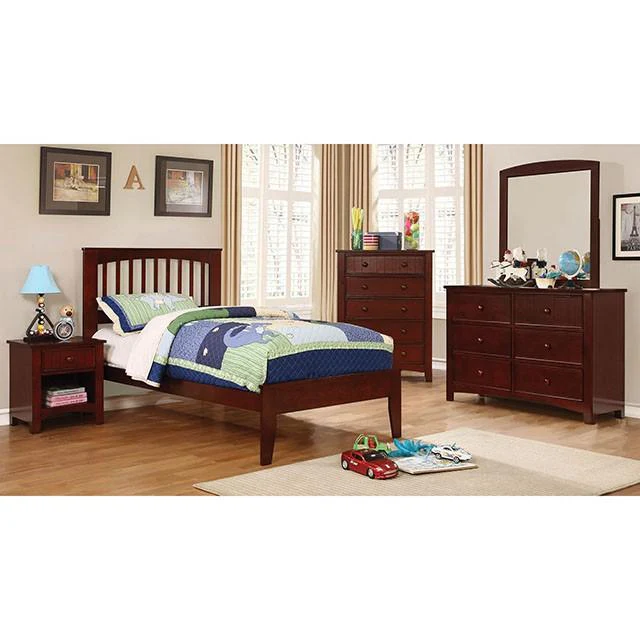 Pine Brook Cherry & White Full Bed - Image 2