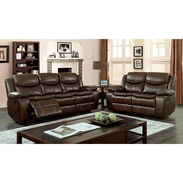 Pollux Brown Love Seat - Image 2
