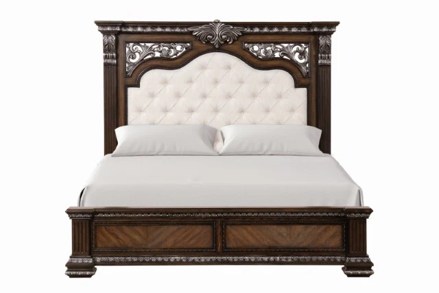 Promenade Bed Dark Brown & White - Image 5