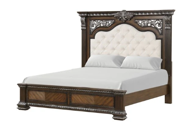 Promenade Bed Dark Brown & White - Image 6