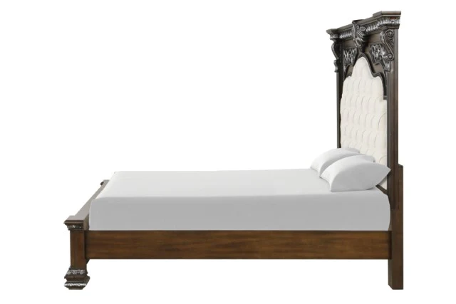 Promenade Bed Dark Brown & White - Image 7
