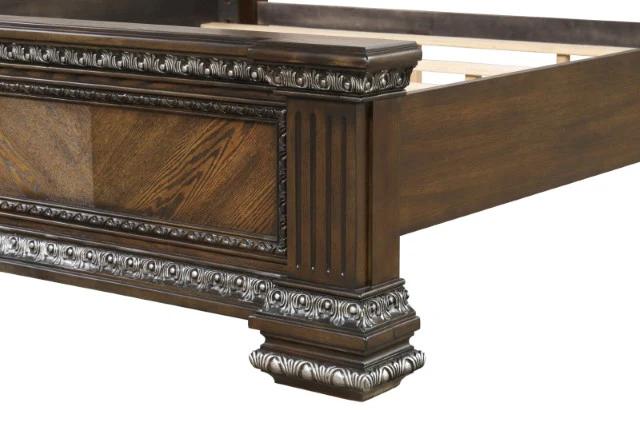 Promenade Bed Dark Brown & White - Image 9