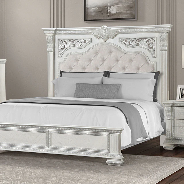 Promenade E.King & Queen Bed Brown & White - Image 7