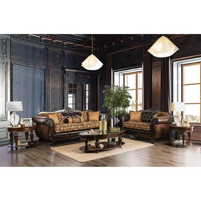 Quirino Tan/Dark Brown Sofa - Image 2