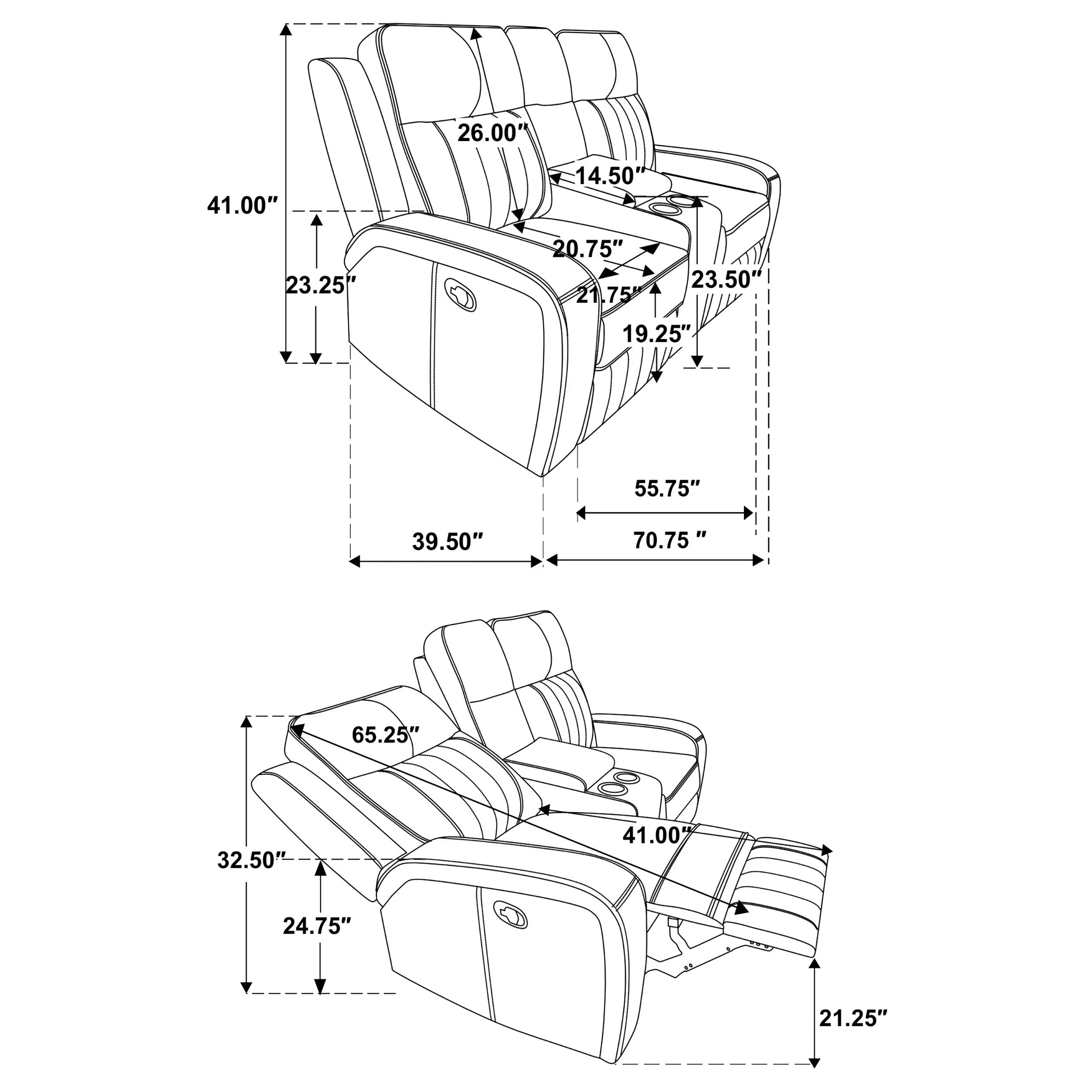 Raelynn Reclining Sofa Set - Image 34