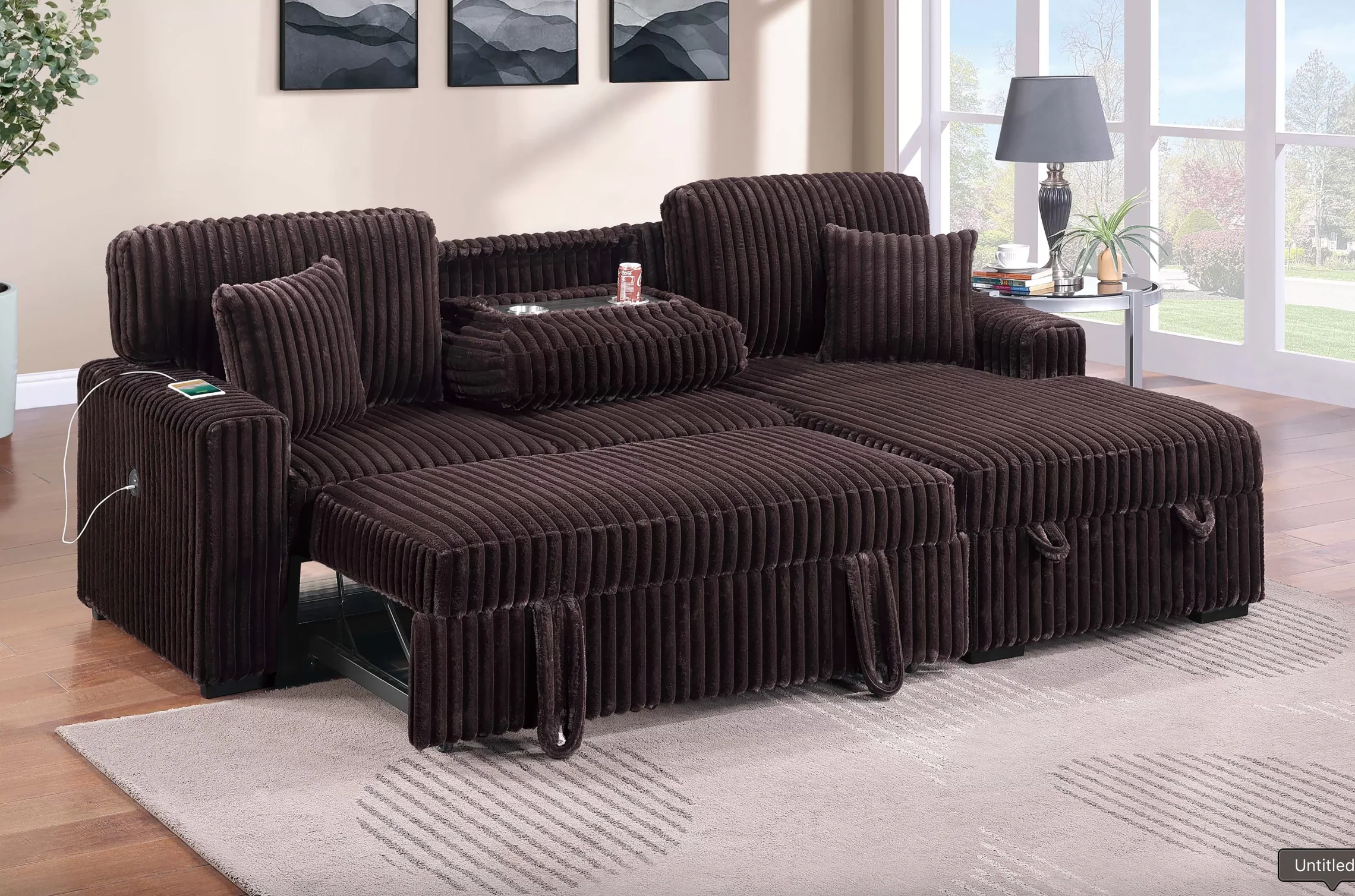 Raye Sleeper Sectional - Image 3